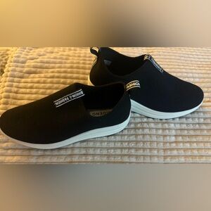 Black Slip-On Sneakers